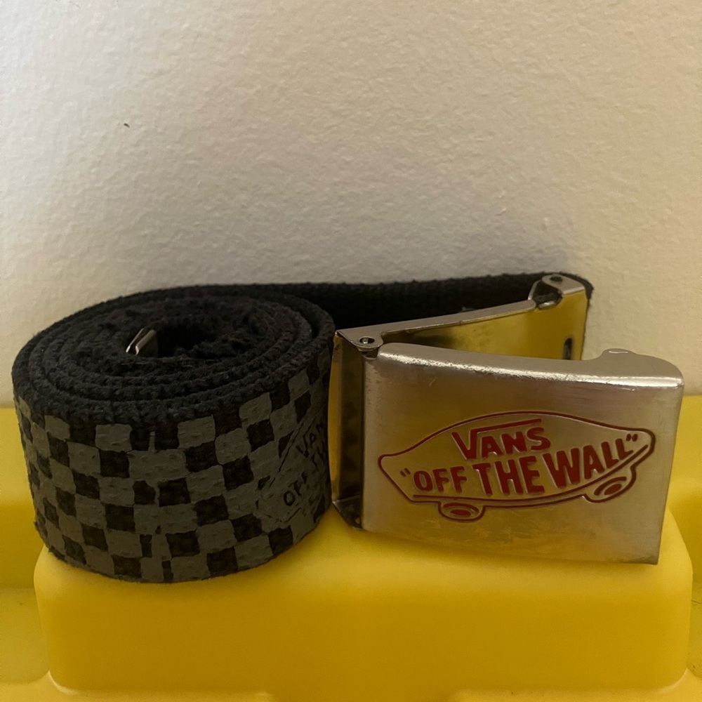 Vans Off The Wall belt - strong metal clasp - Vintage, 90s, skateboard company